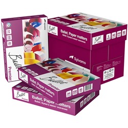 Бумага офисная А4, 80 г/м2, 500 л., марка А, BALLET PREMIER, ColorLok, Россия, 162% (CIE)