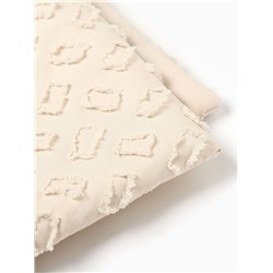 Покрывало LoveLife Tufting: Квадрат цв.бежевый, 150*220±5см, микрофайбер, 100% п/э
