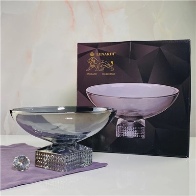 200-129 Фруктовница 27,5см на ножке в под.уп. (х4)Стекло