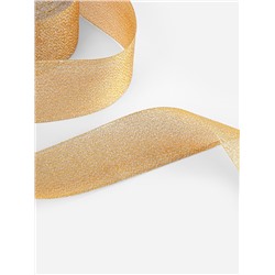 Лента парчовая, 40 мм, 23±1 м, бежевая №035