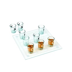 Игра "Пьяные Крестики-нолики", 9 стопок, доска 20 х 20 см