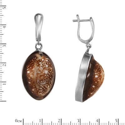 Серьги 'Мираж' с ракушкой И0СН11517Х25РШ0N6
