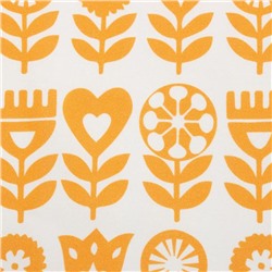 Дорожка на стол Этель Yellow garden 40×149см, 100% хлопок, саржа 190 г/м², белая/жёлтая