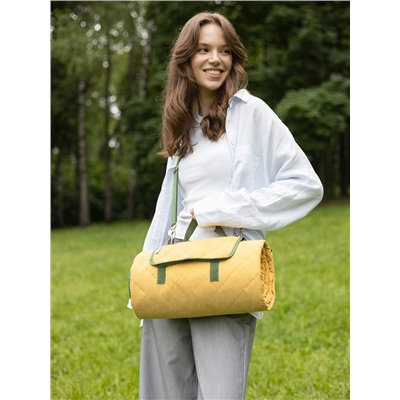 Плед для пикника и отдыха на пляже Smart Picnic, горчичный