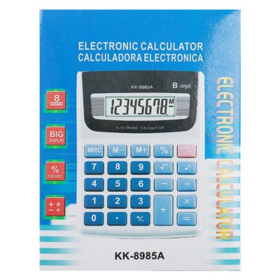 Калькулятор настольный, 8-разрядный, KK - 8985 А, с мелодией