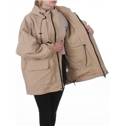 3096 BEIGE Куртка демисезонная женская (100 гр. холлофайбер)