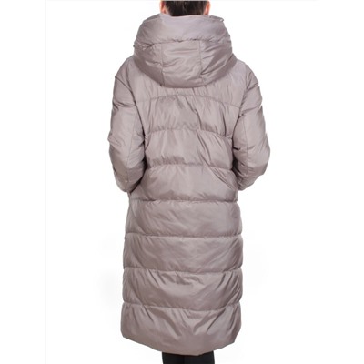 2118 LIGHT GRAY Пальто зимнее женское MELISACITI (200 гр. холлофайбера)