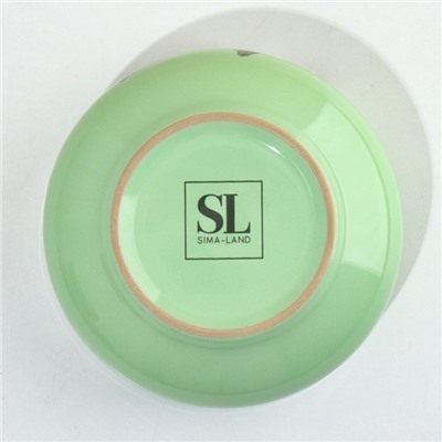 Тарелка глубокая керамическая Lemon flowers, 550 мл, 14.5 см, Dolce Ceramo