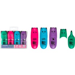 Набор текствыделителей 4цв "deVENTE. NicoNico:-)" 1-5мм 5045335/Китай