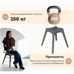 Стул SHT-ST34/S195
                        лиственно-зеленый / тёмно-серый