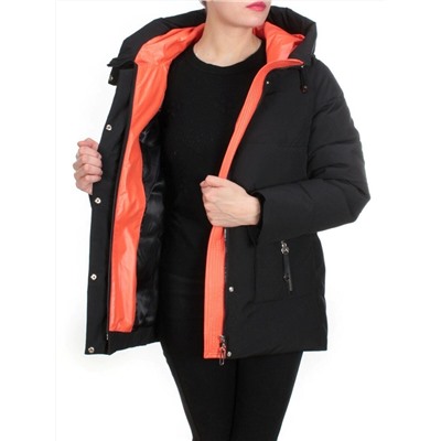 YM 2102 BLACK Куртка зимняя женская MARIA (200 гр. холлофайбера)