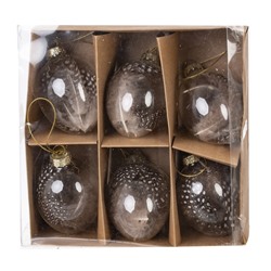 Набор из 6-ти изделий декоративных подвесных "Яйцо пасхальное" (6*9), L19 W19,5 H6 см