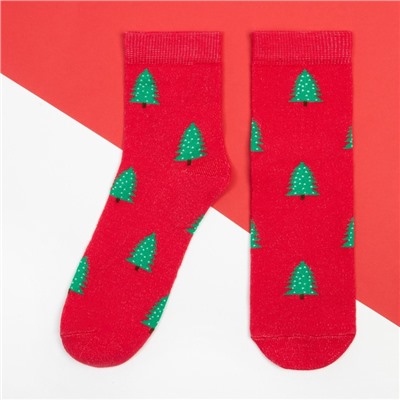 Носки женские новогодние KAFTAN «Внимание» размер 36-40 (23-25 см), набор 2 пары