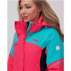 Горнолыжный костюм женский зимний УЦЕНКА малинового цвета 02810M