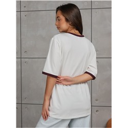 Футболка "Душа" Экрю женская