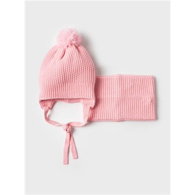 Комплект для девочки: шапка, снуд