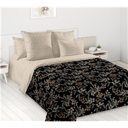 КПБ Гербарий 1 чёрный поплин Текс-Дизайн