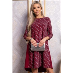 Платье Леди Элегант (темно-красное) П14827-10М