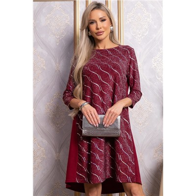 Платье Леди Элегант (темно-красное) П14827-10М