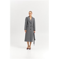 Пальто женское демисезонное 27210 (пепельный/ёлочка)