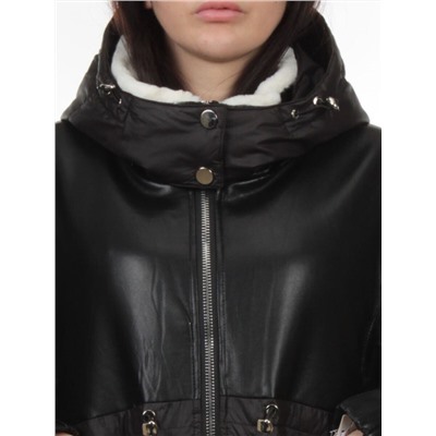 H24-210 BLACK Куртка демисезонная женская (100 гр. холлофайбер)