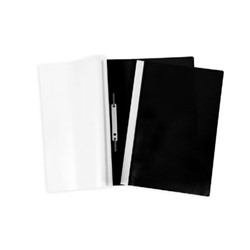 Скоросшиватель А4 пластик Hatber 100/120мкм Черный ASp_04601/20/Россия