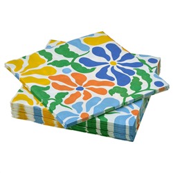 PILLERSTARR, Papierserviette, bunt,, 33x33 cm