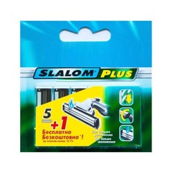1 Кассеты SLALOM "5+1" PLUS  РАСПРОДАЖА ОСТАТКОВ (старый дизайн упаковки)  20 шт.