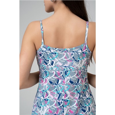 Сарафан женский 25-592L1-44 09/серый/абстракция