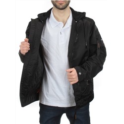 8798 BLACK Куртка мужская демисезонная (100 гр. синтепон)