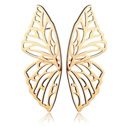 1G0034 Серьги Бабочка, 60х25х10мм