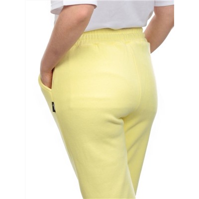 10 YELLOW Брюки спортивные женские на флисе (100% хлопок) 7986
