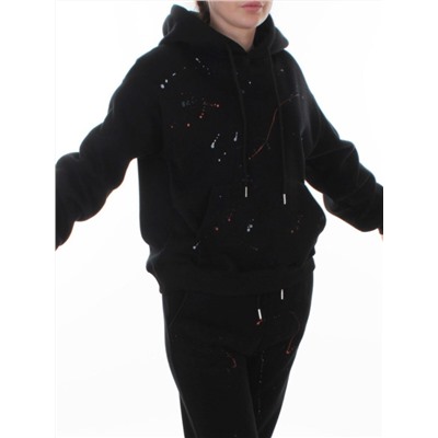 006 BLACK Костюм спортивный зимний женский (95% хлопок, 5% полиэстер)