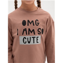 Лонгслив детский "ОМГ" кофе