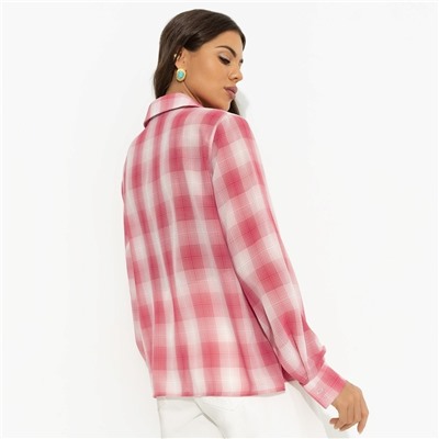 Рубашка свободного кроя, Цветущее очарование (яркая)