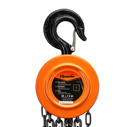 Таль цепная, 2 т, H подъема 2.5 м, расстояние между крюками 380 мм Sparta