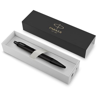 Ручка шариковая Parker "IM Achromatic Black" синяя, 1,0мм, подарочная упаковка