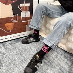 Shark, brand trousers, trend sports knee socks for men and women, internet celebrity, mid-length