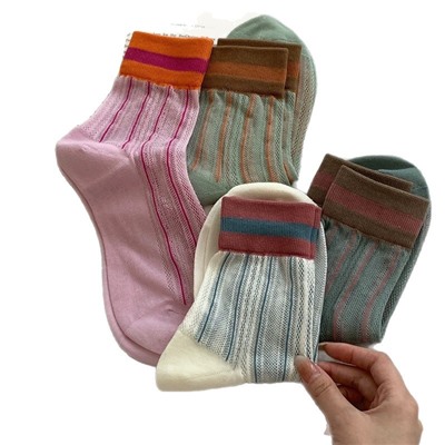 Brand South Korean summer thin goods, breathable knee socks, mid-length