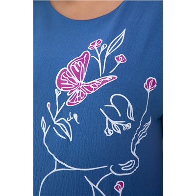 Платье Загадка (синее) П13704-8М