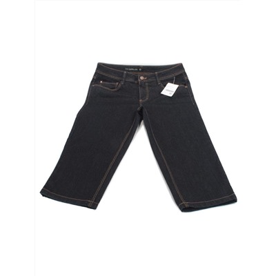 9163 DK. BLUE Джинсы капри женские
