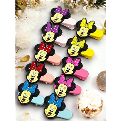 Заколка для волос детская "Уточка Мики" 10 шт (5 пар) ТК3