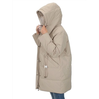 H23-680 BEIGE Куртка зимняя облегченная женская (150 гр. холлофайбер)