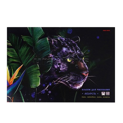 Альбом для рисования 40л. "Пума в зарослях"