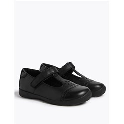 Kids’ Leather T-Bar School Shoes (8 Small - 1 Large)