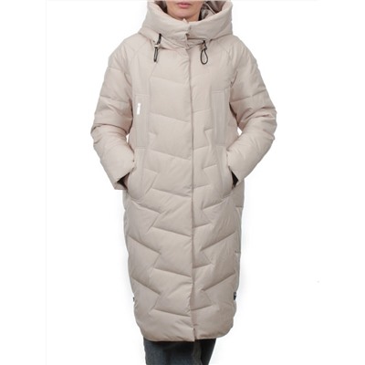2302 LT. BEIGE Пальто зимнее женское (170 гр. холлофайбер)