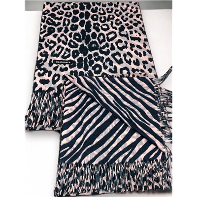 Палантин теплый кашемировый с двусторонним принтом Арт 2322/7