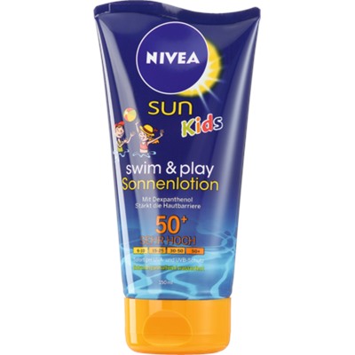 NIVEA SUN Крем для загара Kids Swim+Play LSF50+, 150 мл
