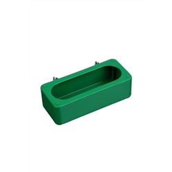 Навесная кормушка - поилка, 4×6×15 см, лотковая, пластик, Greengo