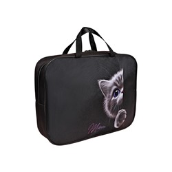 Папка с ручками текстильная А4, 350×270×80 мм, Stavia «Лапка и мордочка»